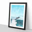 Jumping Dolphin - Single Picture Frame Painting on MDF-57078296-57078298