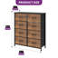  Ensemble 2 pièces 8 tiroirs à 8 tiroirs (l 33,7 po) - Rangement polyvalent au design épuré-1916637322