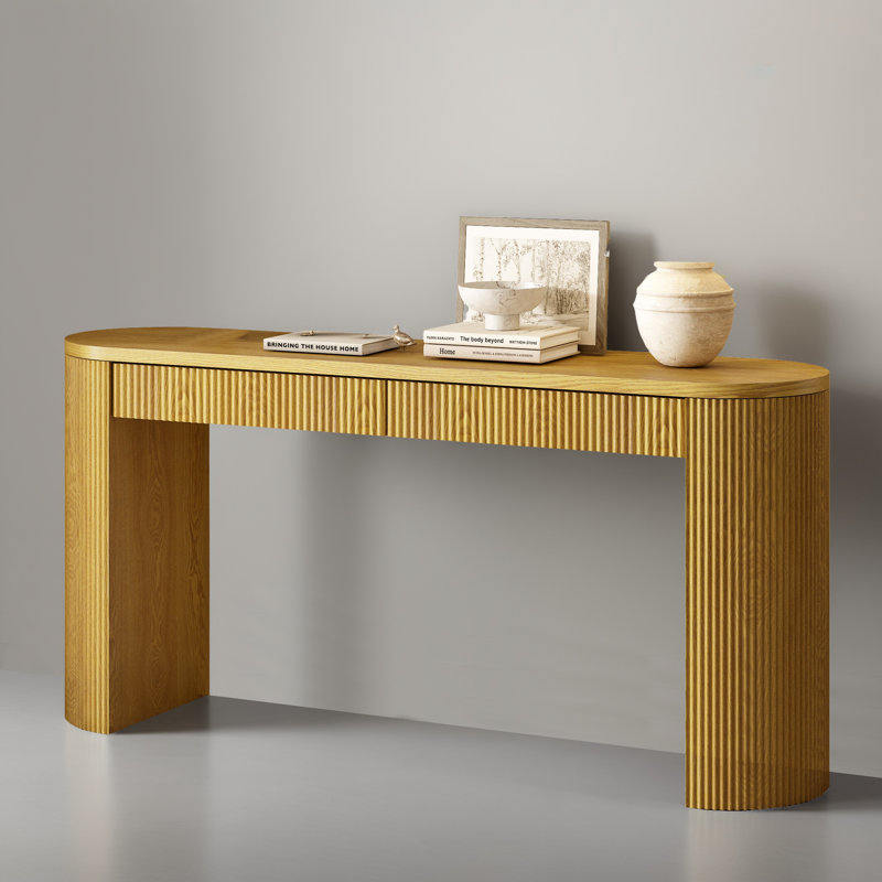 Table d'appoint 58,22 "pour vestibule dans le couloir, Naturel