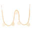 Ophelia & Co. 5' Ivory Felt Snowflake and Natural Wood Bead Garland.