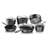 Granitestone Hammered 10 Piece Aluminum Nonstick Cookware Set with Stay Cool Handles-86794556