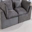 Canapé d'angle modulaire surdimensionné Cloud Couch de 190 cm de largeur, canapé True Relax Comfy avec assise large et profonde, en tissu gaufré, 2 places.