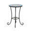 Table d'appoint de patio avec tablette