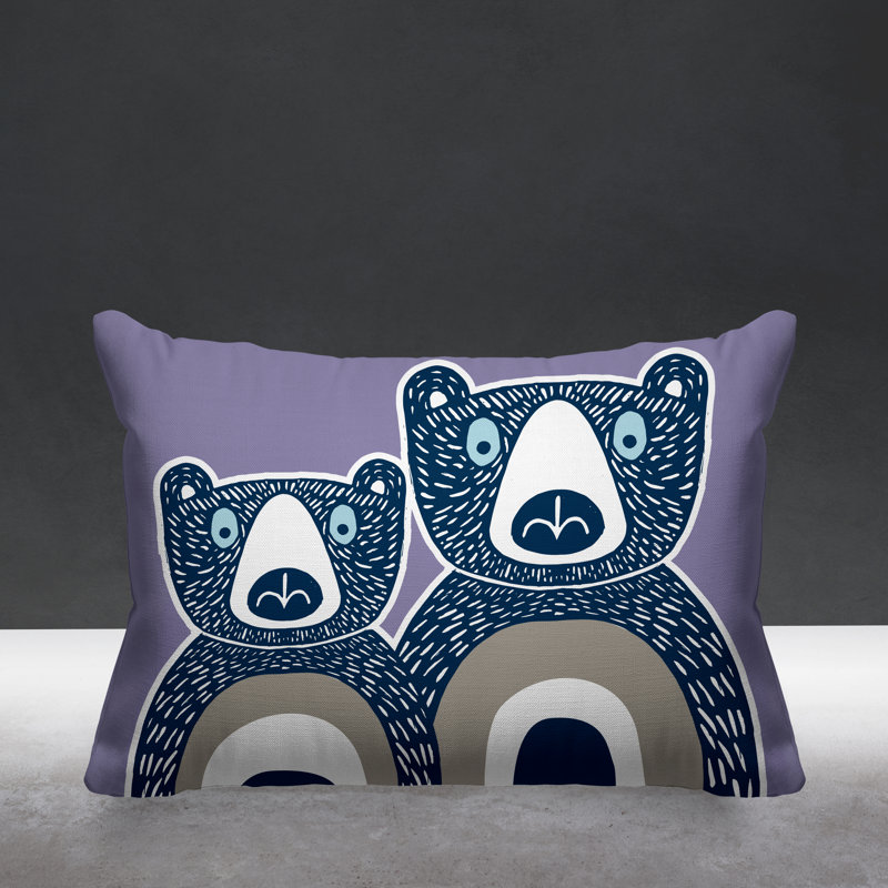 Coussin Berny, 14 po x 20 po, Iris, Rectangle