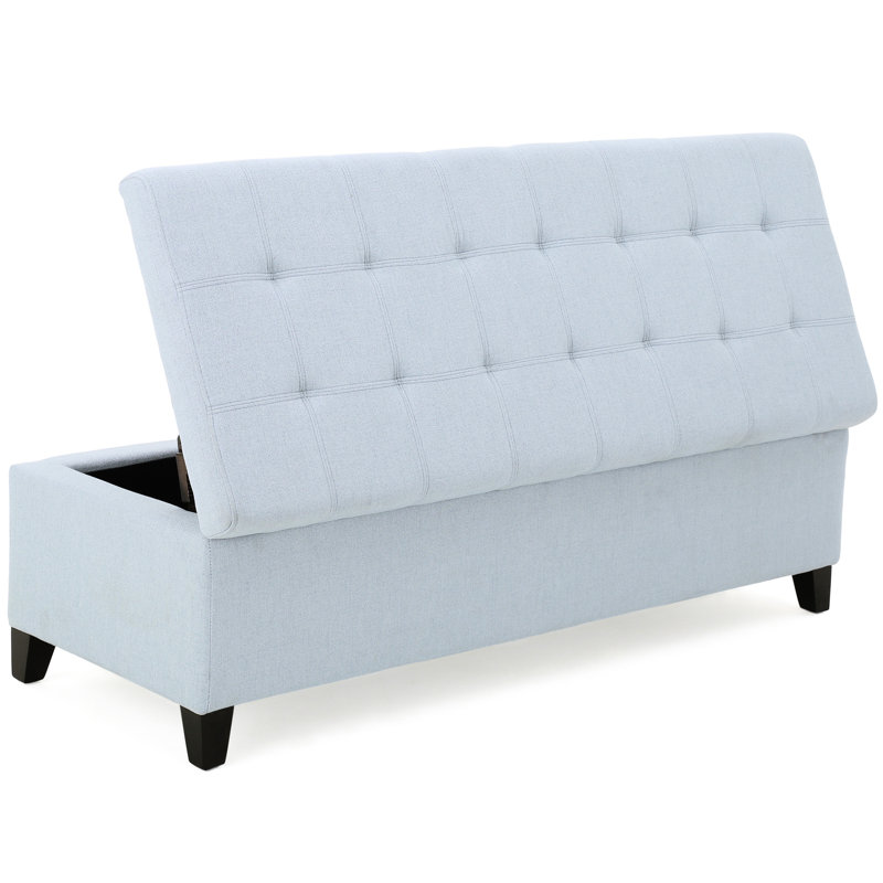 Avec grand espace de rangement - H 15,97 po x l 51,3 po x P 19,39 po avec compartiment à coussins moelleux, Naturel