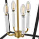 Tate 4-Light Chain-Hung Two-Tone Pendant