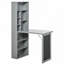 Armoire de bureau murale convertible avec tableau noir HOMcom