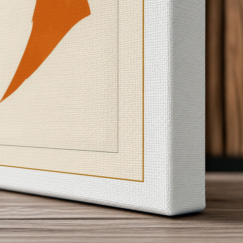 Fox Profile Graphic Art - Wrapped Canvas, 18x12 - 45.7 x 30.5 cm, White Border