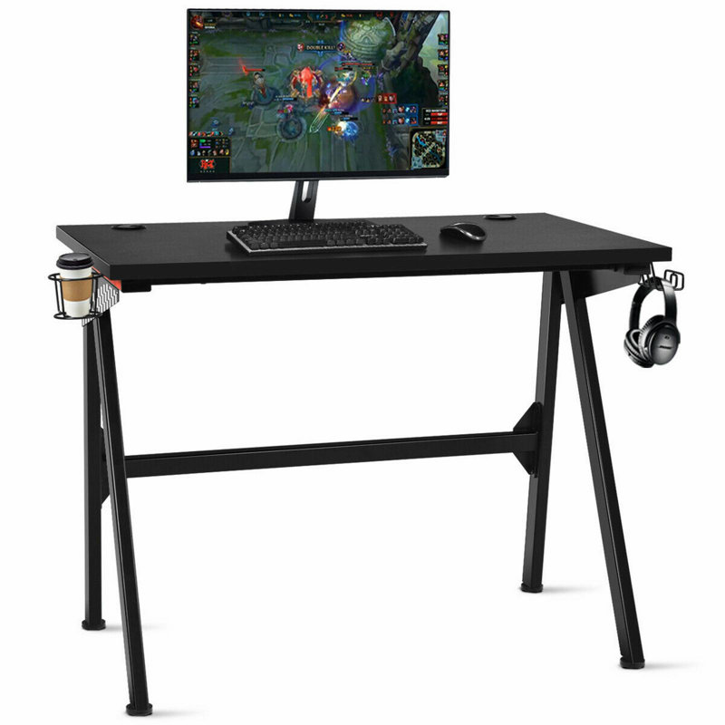 Momeyer Metal Base Computer Desk