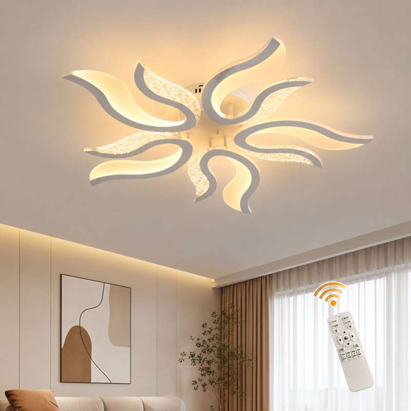 Bobbyjoe Acrylic LED Semi Flush Mount