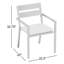 Pacifica Dining Arm Chair - White - Canvas Flax-404773768-404773873