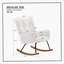 Chaise berçante rembourrée avec dossier haut Comfy-978874044