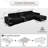 143.7" Modular Sectional Sofa Set With Removable Ottoman,Tufted Design, Deep Seat Couch, Chaise & Accent Chair,Modern DIY Sparkling Chenille Sofa For Living Room, Apartment, Office, Black.-119321264