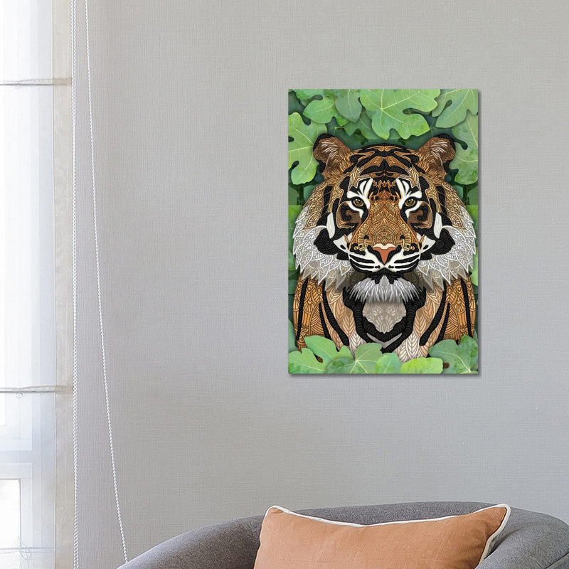 Jungle Tiger 1 Piece Wrapped Canvas Wall Art, 66.04cm H x 45.72cm W
