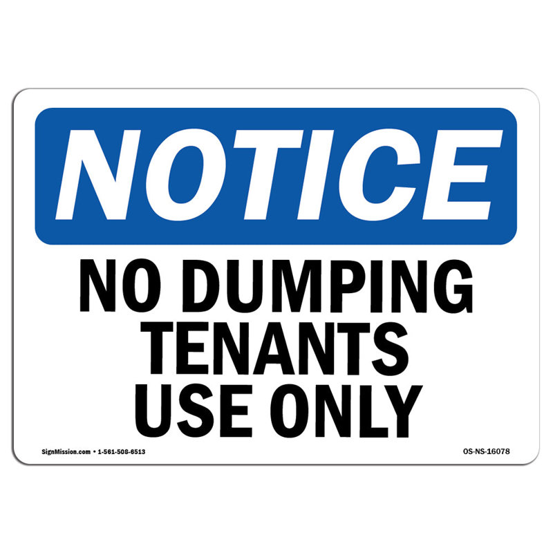 Heavy Duty Sign