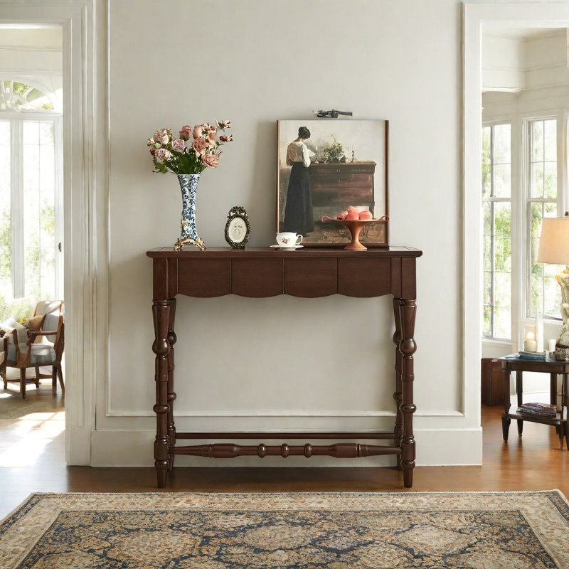 Retro Practical Console Table, 41.34" H x 39.37" W x 15.75" D