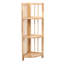 Modern Wood Corner Bookcase