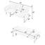 Canapé-lit pliable en coton et en lin de 70 pouces avec porte-gobelet et rangement latéral, pour les petits espaces et la multifonctionnalité-1566066457