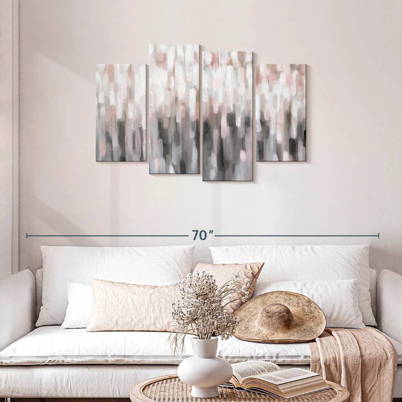 Avery Blushing Strokes, 27" H x 43" W