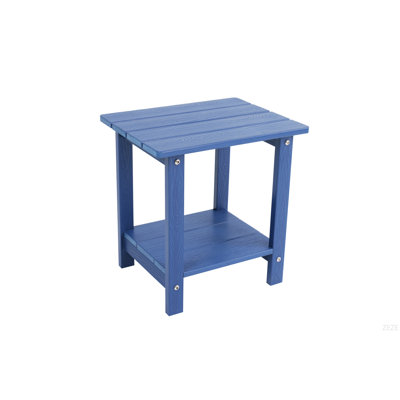 A Wooden-Textured Imitation Wood Side Table, Simple Yet With A Rich Texture. It Comes With A Small Tabletop And Is Perfect For Outdoor Picnics.