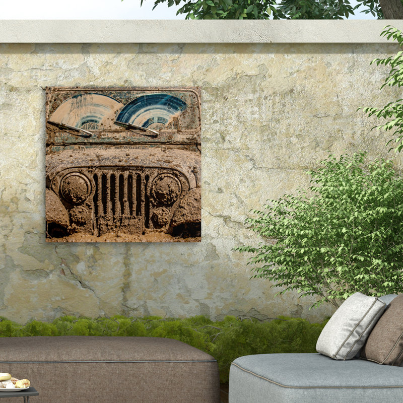 «After the Mudbog On Canvas» par Jay Heiser, reproduction, H 14 po x l 14 po