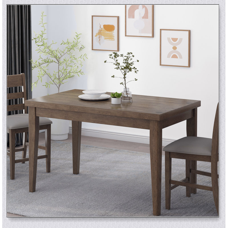 Table de salle à manger en bois à hauteur de comptoir: P 35 po x l 59,1 po x H 36,5 po