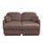 Chenille Cloud U-Shaped Sofa with Movable Ottomans