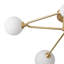 Antinique 6-Light 86cm Modern Copper Glass Globe Sputnik Semi Flush Mount-291242094