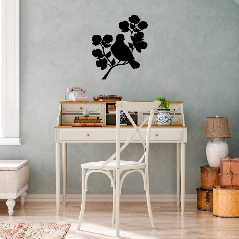 Decorative Metal Wall Accessory, Black, 24.0 x 27.6 inches | 100% Metal, Thickness: 0.06 inches | Lightweight at 0.8 lbs | Easy Wall Hanging Design | Perfect for Modern Home Décor & Unique Wall Art