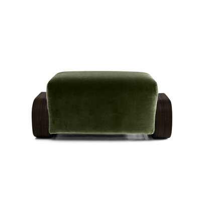 Cayenne Velvet Ottoman