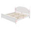 Structure de lit en bois avec tête de lit arquée au design classique intemporel-1489489894