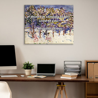 Artsy Quote "I think I’m starting to get used to you." By Christelle Dabos Gallery Wrapped Canvas