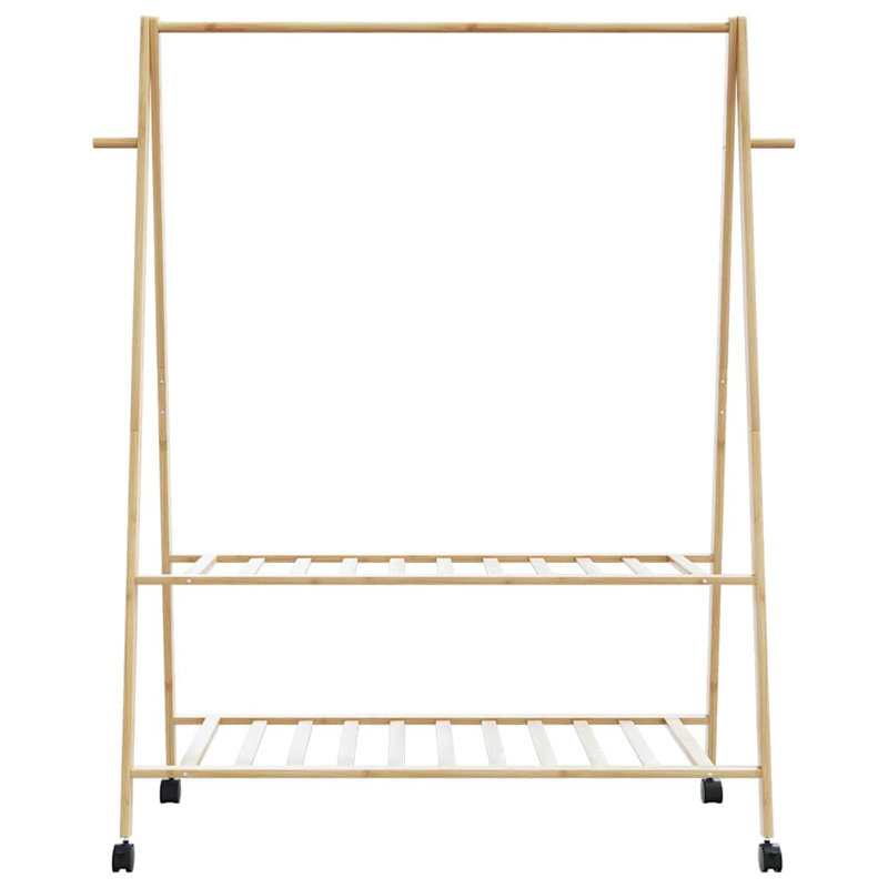 Stefanus 132cm Rolling Clothing Rack