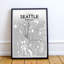 Seattle - No Frame Print-610606360
