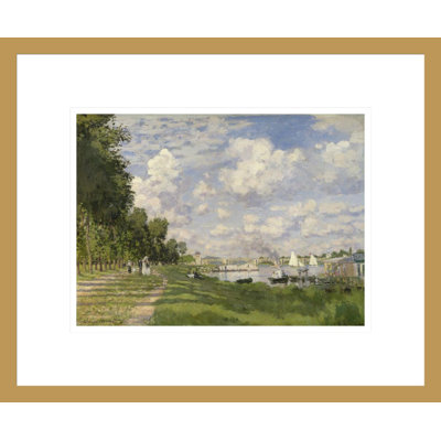 «The Marina at Argenteuil» par Claude Monet, impression giclée encadrée