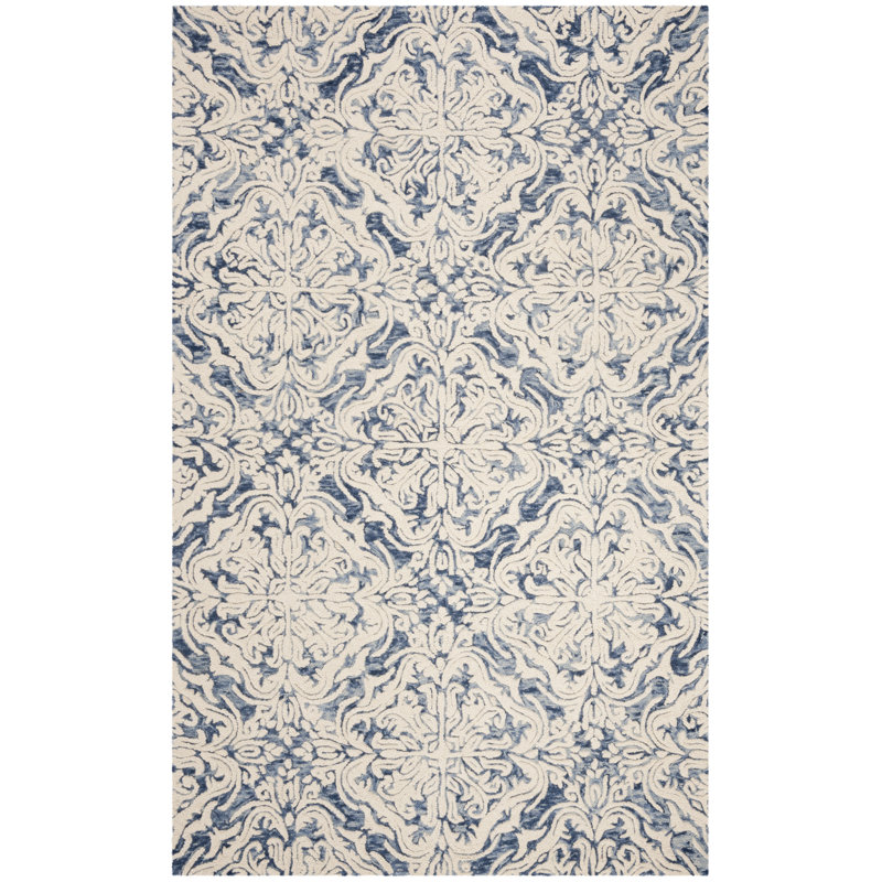 Davyan Hand Tufted Wool Rug, Rectangle 8' x 10'