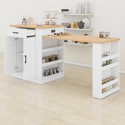 Built-In Drawers, Side Cabinet, Open Shelving—Dining Table, Breakfast Bar, Tea Spot