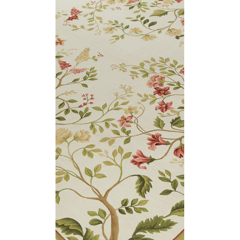 Hand-Knotted Wool IVORY Area Rug