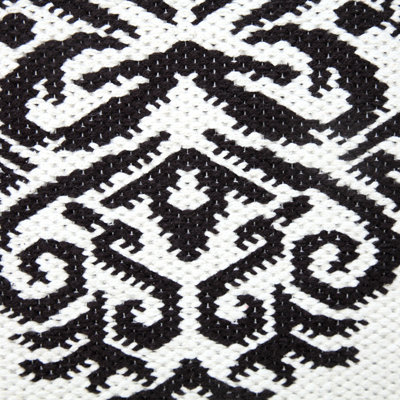 Classic Textured Woven Medallion Throw Pillow Cover