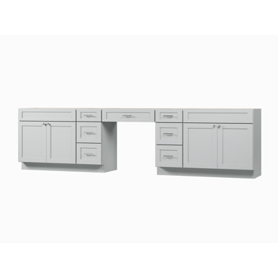 126'' Double Bathroom Vanity Base Only