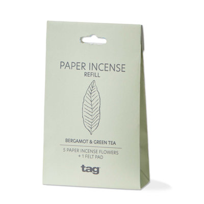 Ensemble de 5 recharges d'encens Bergamot Green Tea Ppr