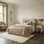 Roselane Upholstered Fabric Ottoman Bed Frame - Pillow Headboard Design        