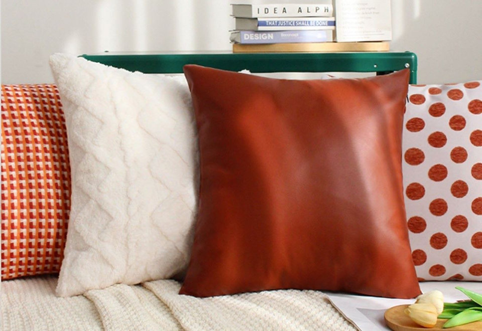 Cozy square throw pillows, perfect combination