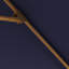 Parasol de patio en teck de 11 pieds en aluminium avec nervures en fibre de verre et poulie en bleu marine Sunbrella-4719679