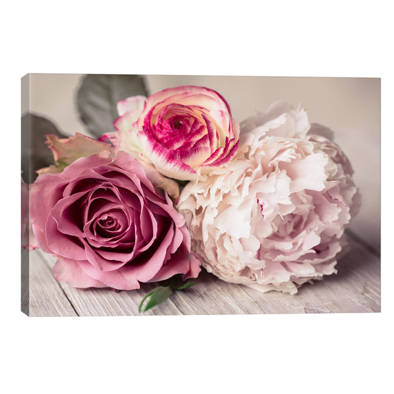 Bouquet by Symposium - Print on Canvas, 30.48 cm H x 45.72 cm W, No Frame