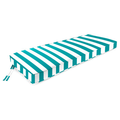 47" x 17" Outdoor Bench Cushion with Ties and Welt by Red Barrel Studio