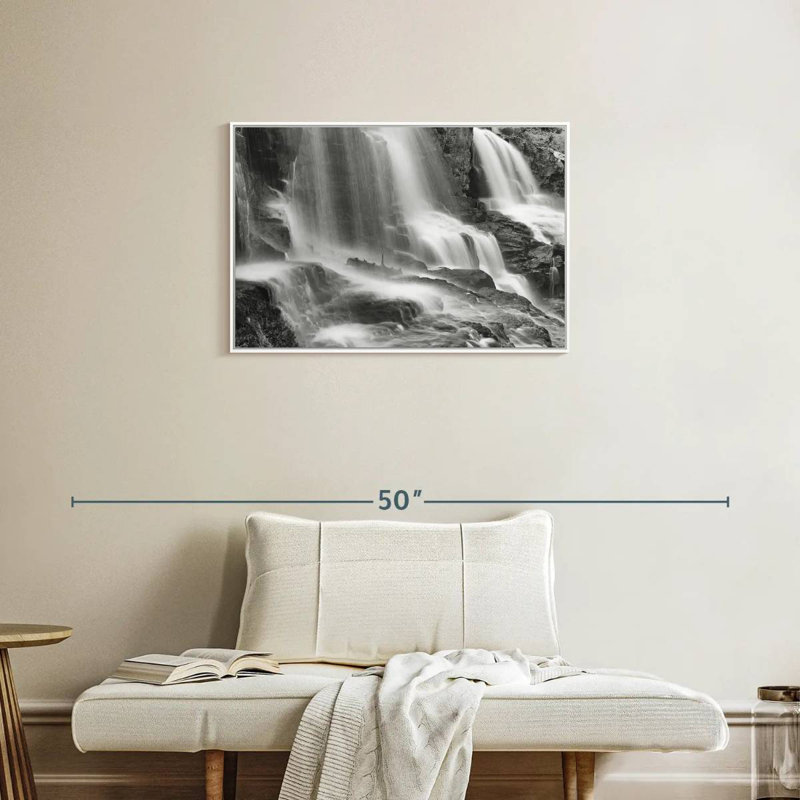 Lac Supérieur I, Cadre flottant blanc, 46 po x 31 po