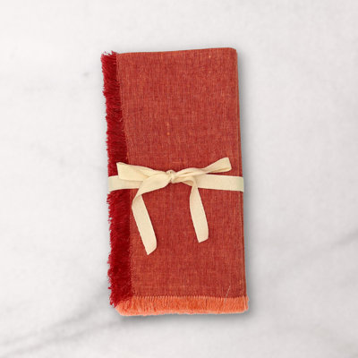 Lilia Napkins Set of 4, Cherry