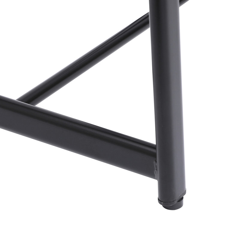 De 3, hauteur de comptoir. Siège noyer brun et structure en métal noir. Support de dos ergonomique. Fabrication, capacité de charge de 220 lb. Look moderne pour les entreprises à domicile. Tabouret 3