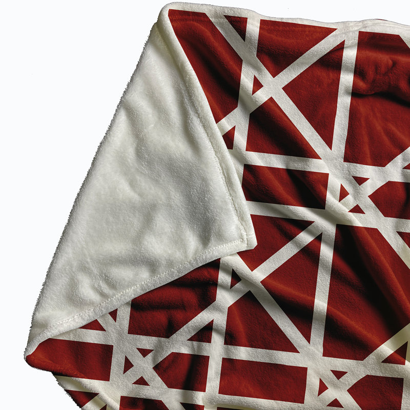 Emme Geometric Blanket, Orange